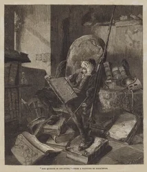 Don Quixote in his Study